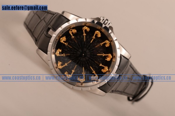 1:1 Clone Roger Dubuis Excalibur Knights of the Round Table II Watch Steel RDDBEX0495